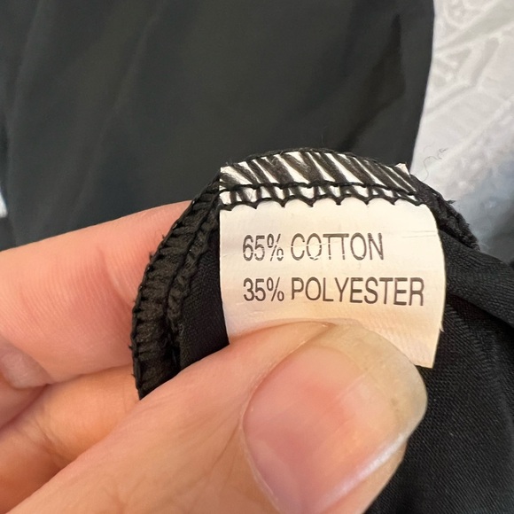 SEXY LONG SLEEVE BLACK TUNIC LIGHT ZIPPER DETAIL XL EUC TOP SHIRT - Picture 5 of 11